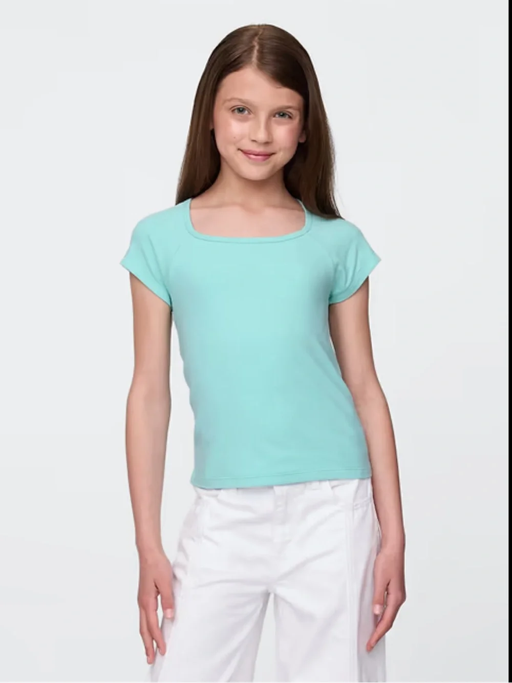 Gap kids stretch square neck tee